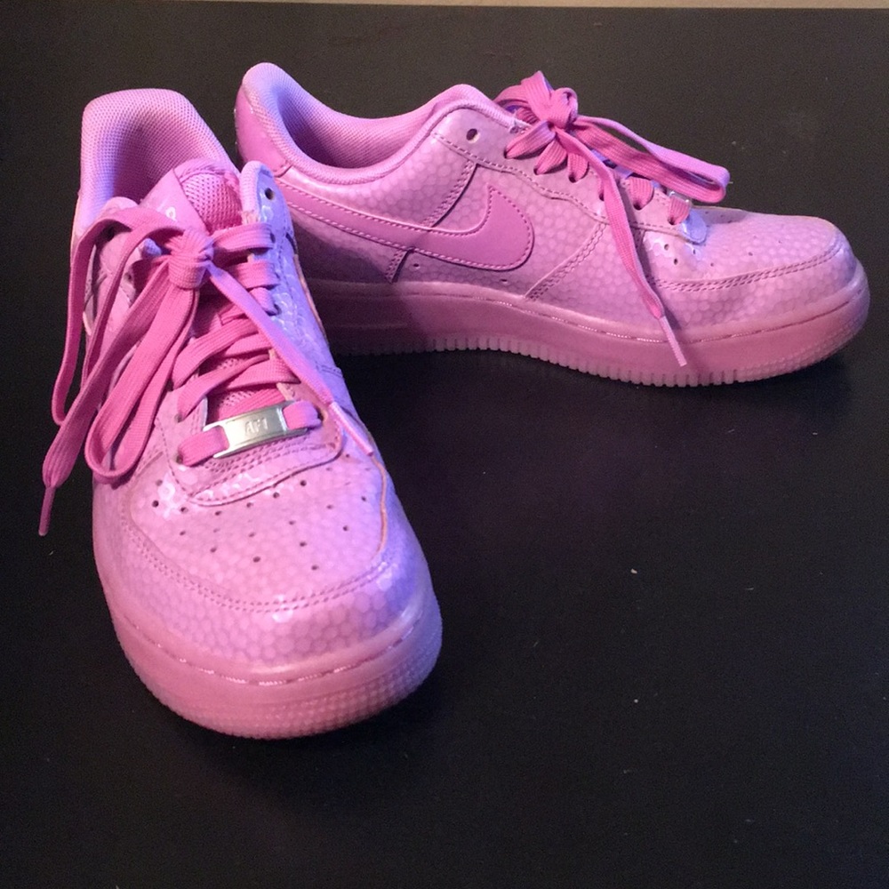 Nike Lavendar Air Force Ones